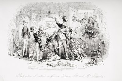 Restauration de la confiance mutuelle entre M. et Mme Micawber, illustration de 